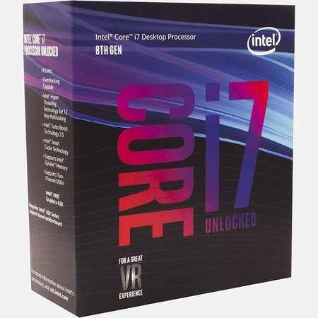 Intel Core i7-8700K Coffee Lake Processor 3.7GHz 8.0GT/s 12MB LGA 1151 CPU BX80684I78700K